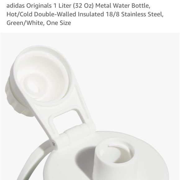 Adidas Originals Green Thermos Insulated 1 Liter Water Bottle - Picture 2 of 5